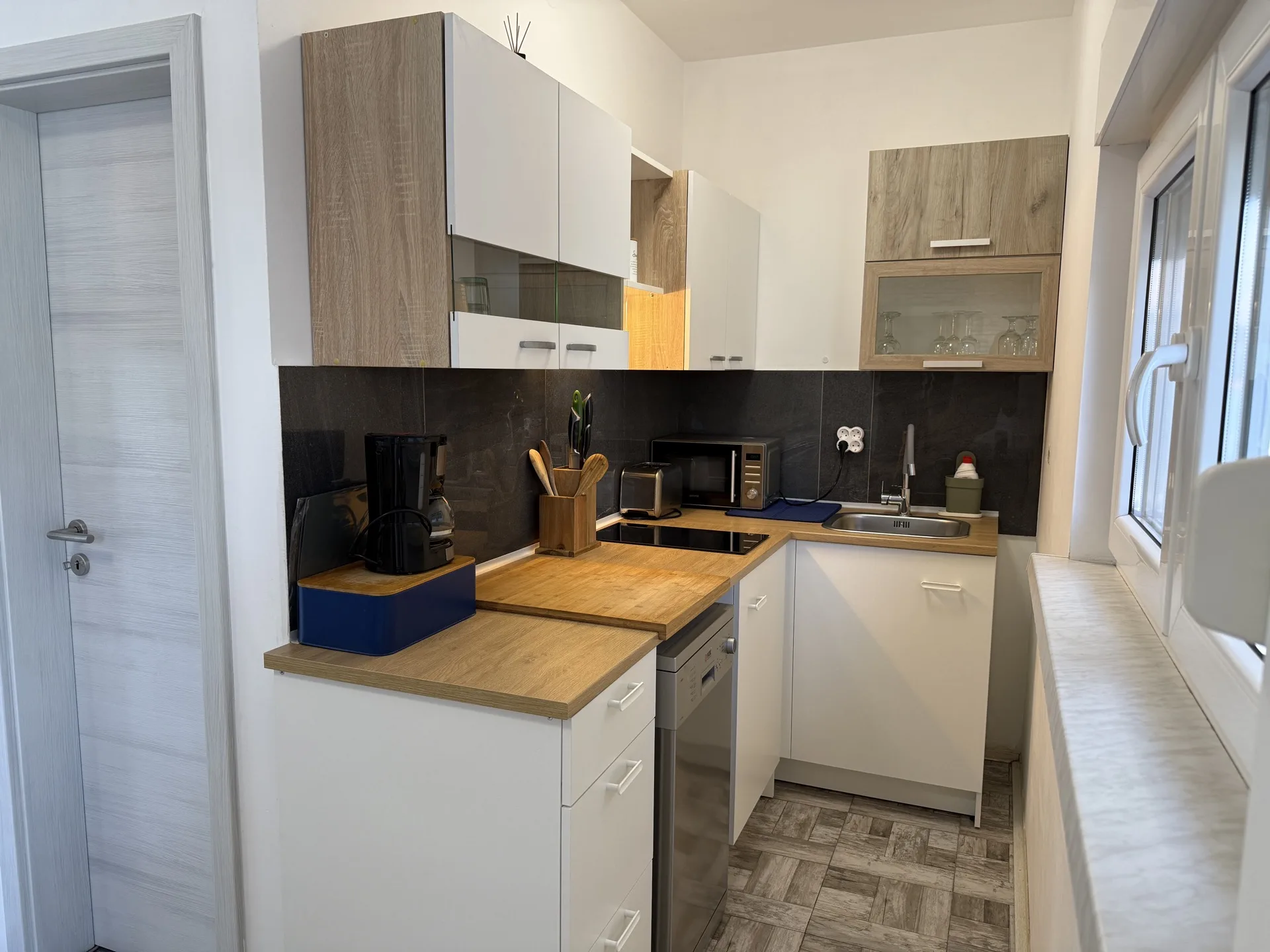 Fully equipped kitchen on the ground floor